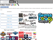 Tablet Screenshot of findthatlogo.com